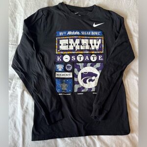 Kansas Stste Black and Purple K-State sugar bowl Graphic Tee